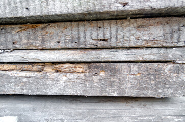 pattern of old wooden planks close up