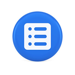 To do list agenda important message button planner business organizer time management 3d icon