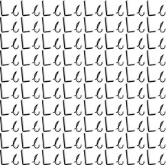 The English letter L is repeated, forming a texture.