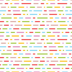 Colorful lines and dots seamless pattern