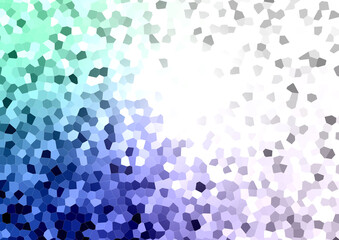 ステンドグラスが輝く背景イメージ（紺や水色の青系）Background image with shining stained glass (dark blue or light blue)