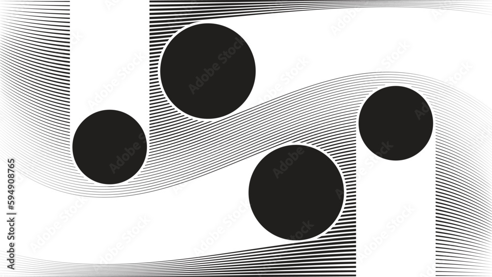 Fototapete Glitch effect . Distorted speed lines .Abstract flow lines background . Fluid wavy shape .Striped linear pattern . Music sound wave . Vector illustration