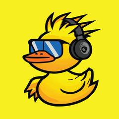 Swag Duck Enjoy Music With Happines