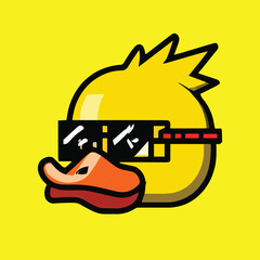 Thuggy Duck With Cool Glasses