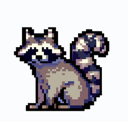 Racoon pixelart