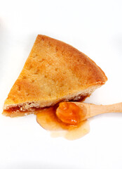 jam tart isolated on white