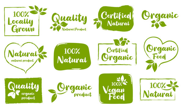 Organic food, natural product, healthy life and farm fresh for food and drink promotion.