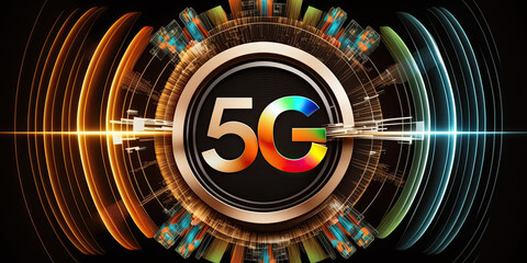 5G wireless communication technology network - Generative AI