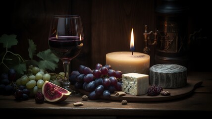 Naklejka na ściany i meble A Rich and Bold Red Wine with Deep Hues