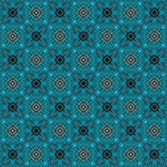 seamless pattern with blue flowers