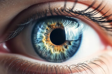 human eye up close