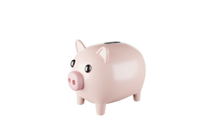 piggy bank isolated on white