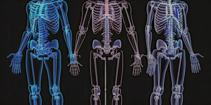 An X-ray image of the musculoskeletal system - Generative AI