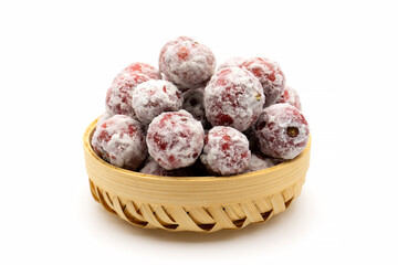 Traditional Chinese snack, sugar gourd made with hawthorn and sugar