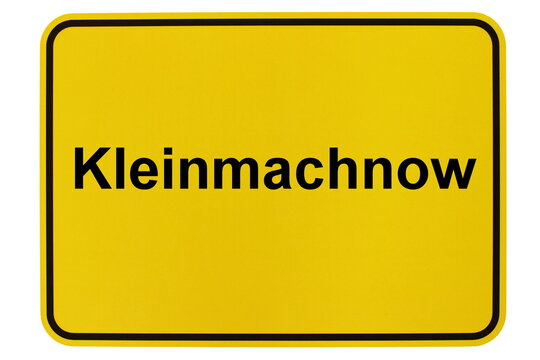 Illustration eines Ortsschildes der Gemeinde Kleinmachnow in Brandenburg