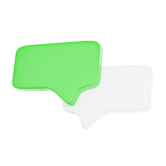 3d message chat icon	