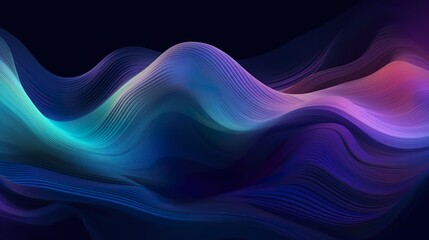 Fototapeta premium Abstract colourful wave (Generative AI)