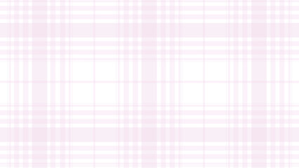 Pink and white plaid fabric texture on a white background