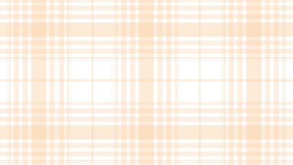 Orange and white plaid fabric texture on a white background