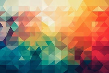 Fototapeta premium abstract geometric shapes and pattern background. Generative AI