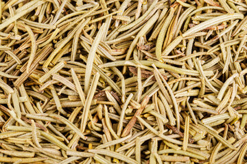 Close up of dried Rosemany Leaves