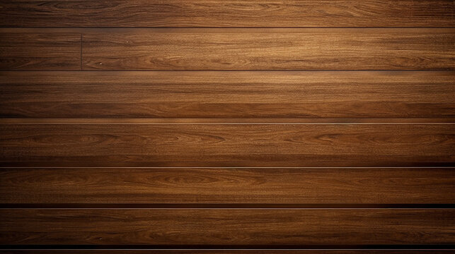 a brown wooden background with horizontal grooves wood pattern texture Generative AI