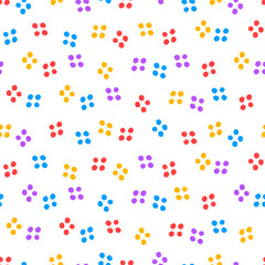 Fototapeta na wymiar Seamless pattern with colorful dots