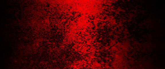 Old wall texture cement black red background abstract dark color design are light with white gradient background, scary wall for background, cracked shabby old cement, grunge wall, highly detailed.	