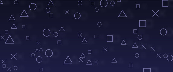 Seamless game line doodle or icons theme background design concept, modern elegant game background design. Used for background, backdrop, thumbnail, game banner.