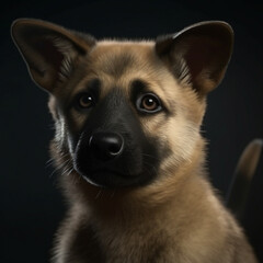 Preciosa imagen de vivos colores de tus compañeros mas fieles, los animales, disfruta de ella y de su tierna mirada