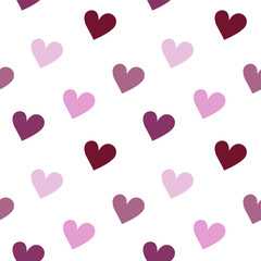 Web Seamless romantic pattern with hearts.