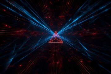 A Dynamic Background of Black, Blue and Red Lights