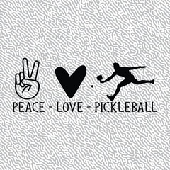 Peace Love Pickleball vector Graphic designs