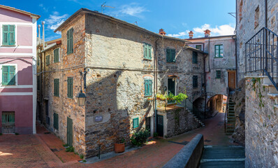 Ameglia, La Spezia, Liguria, Italy: The old town of Ameglia, in the province of La Spezia.