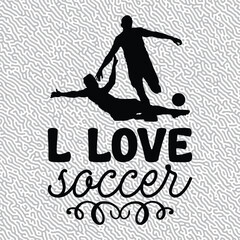 l love soccer vector designs