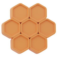 Honeycomb Agriculture 3D Illustration