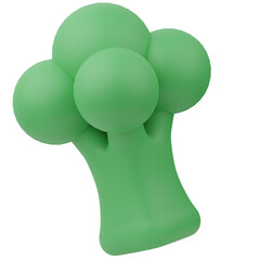 Broccoli Agriculture 3D Illustration