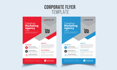Four business brochure flyer design layout template A4, Template vector design for Magazine, Poster, Corporate Presentation, Portfolio, Flyer infographic, layout modern Template - obrazy, fototapety, plakaty