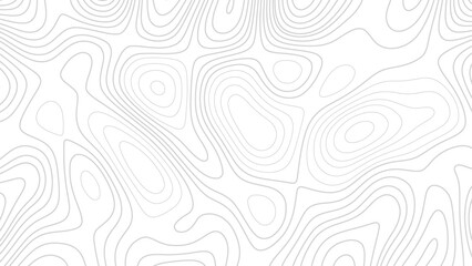 Abstract topographic contours map background, Topography map background. Vector geographic contour map.  Modern design with White background with topographic wavy pattern design.