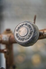old rusted bicycle bell