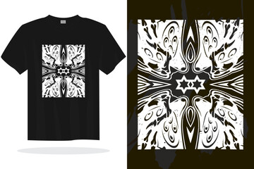 Modern t shirt design with random vector graphics ready for print