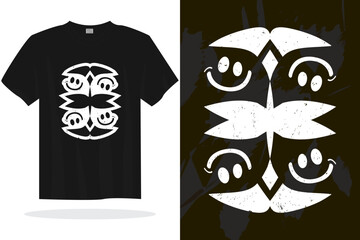 Modern t shirt design with random vector graphics ready for print