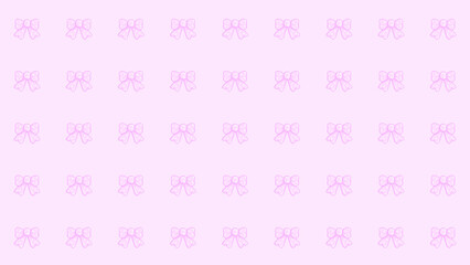 ピクセルアートなピンクリボン壁紙♪