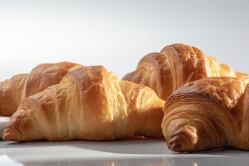 croissant on white background,ai generative