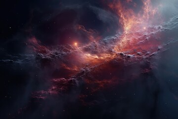 Obraz na płótnie Canvas Journey through the Cosmos: Exploring the Wonders of Stars, Nebulae, and Dark Matter Generative AI 7