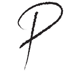 Grunge letter P,Grunge alphabet letters, good for graphic design resource.
