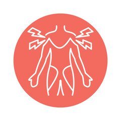 Polymyalgia Rheumatica color line icon. Pictogram for web page