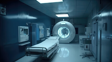 Fototapeta na wymiar Medical Miracles: The CT Scan Machine in Action