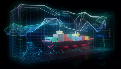 Fototapeta premium International Cargo Shipping