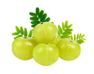 Indian gooseberry isolated on transparent png